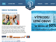 Tablet Screenshot of obuv-svoboda.cz